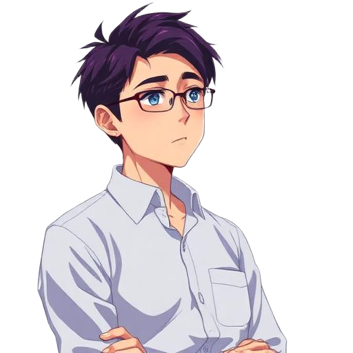 Benefits-Confused Employee anime portrait