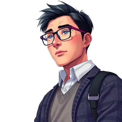 Complex Household Manager anime portrait