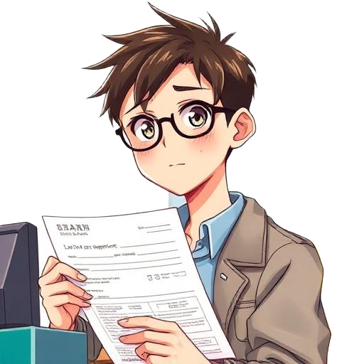 First-Time Borrower anime portrait